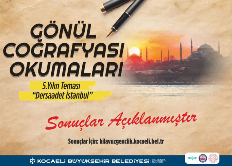 Gönül Coğrafyası Okumalarında  kazananlar açıklandı