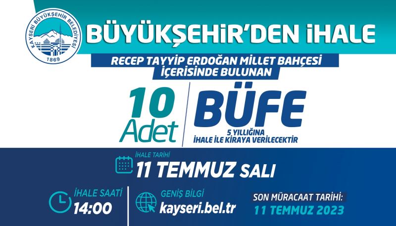 Büyükşehir’den İhale