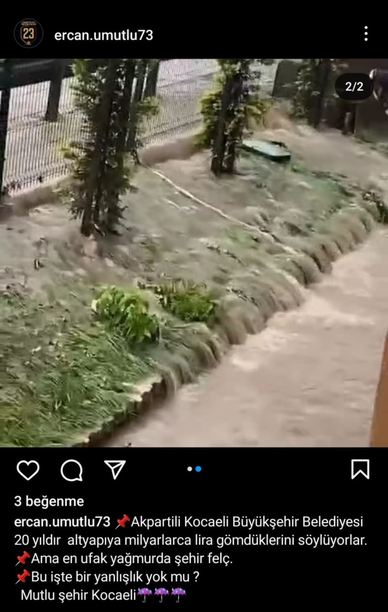 ERCAN UMUTLU, “EN UFAK BİR YAĞMURDA ŞEHİR FELÇ”