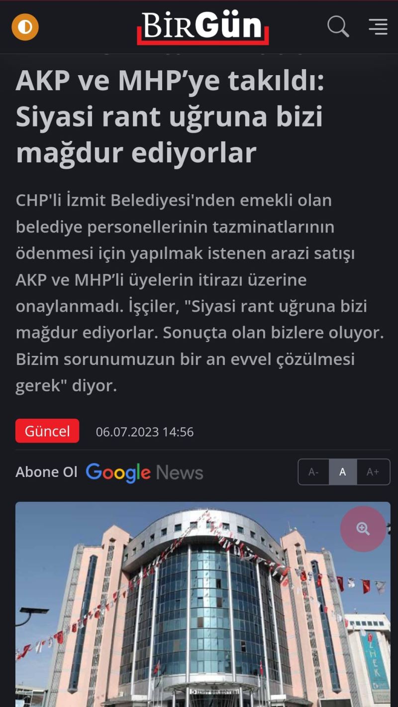 AKP VE MHP’Lİ MECLİS ÜYELERİNİN MAĞDUR ETTİĞİ EMEKÇİLER ULUSAL BASINDA SESLERİNİ DUYURMAYA DEVAM EDİYOR
