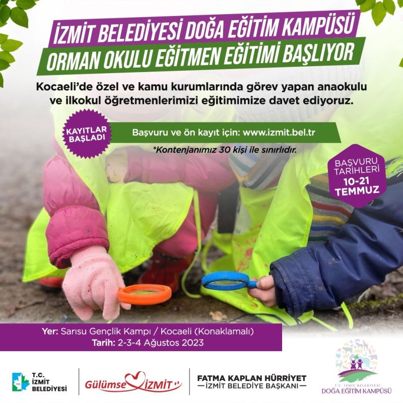 DOĞA EĞİTİM KAMPÜSÜNDE EĞİTMEN EĞİTİMLERİ BAŞLIYOR