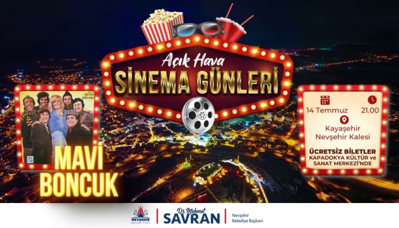 Nevşehir Belediyesi Açık Hava Sinema Günleri İçin Biletler Kültür Ve Sanat Merkezi’nde