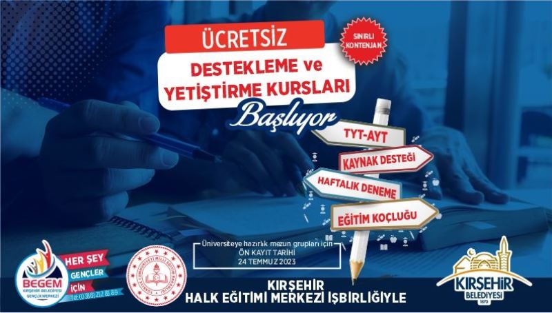 BEGEM, DESTEKLEME VE YETİŞTİRME KURSLARI BAŞLIYOR