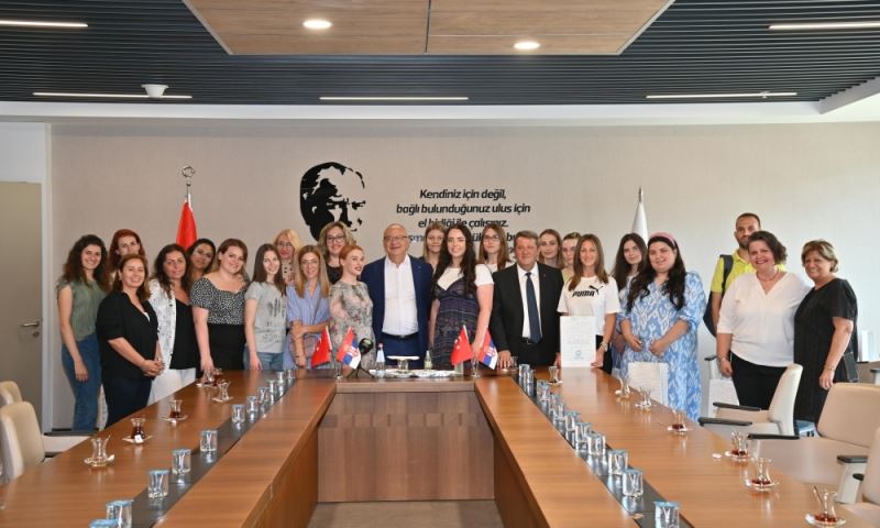 Başkan Ergün, Sırbistan’dan Gelen Konukları Ağırladı