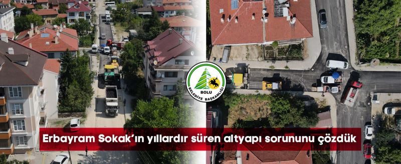 Bolu Belediyesi altyapı ve üstyapı çalışmalarında durmuyor