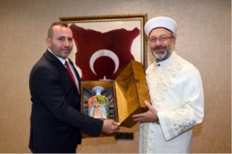 DİYANET İŞLERİ BAŞKANI PROF. DR. ALİ ERBAŞ’TAN BAŞKAN MUSTAFA TUTUK’A ZİYARET