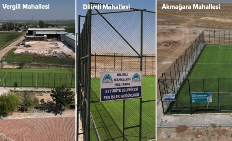 Akmağara, Vergili ve Dilimli Mahalleleri Halı Sahaya Kavuştu