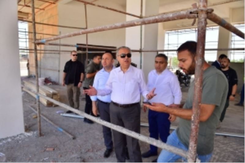 Vali Ali İhsan Su Ergani otogarında çalışmaları denetledi