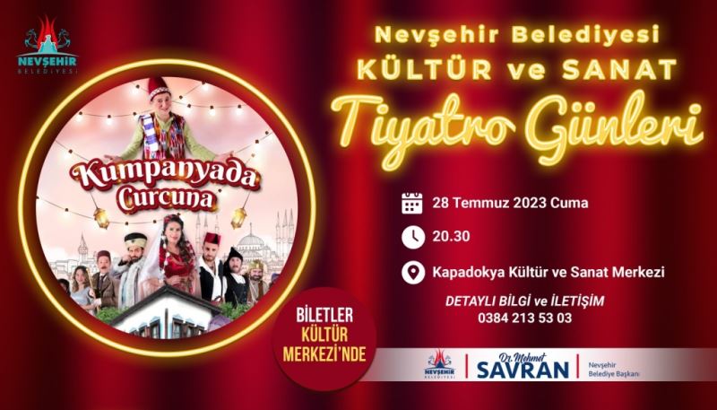 “Kumpanyada Curcuna” Adlı Tiyatro Oyunu İçin Biletler Kültür Merkezi’nde