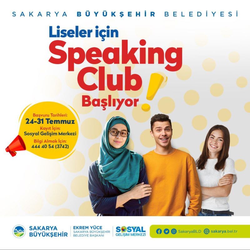 SGM’de Speaking Club etkinliklerine kayıtlar başladı