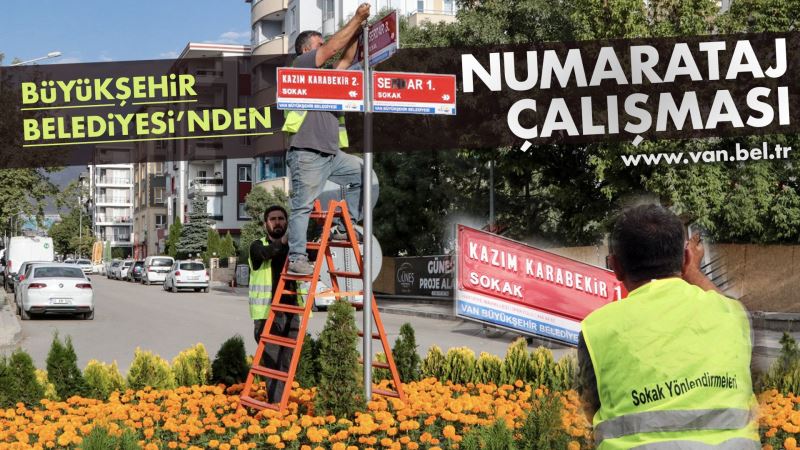 BÜYÜKŞEHİR BELEDİYEMİZDEN NUMARATAJ ÇALIŞMASI
