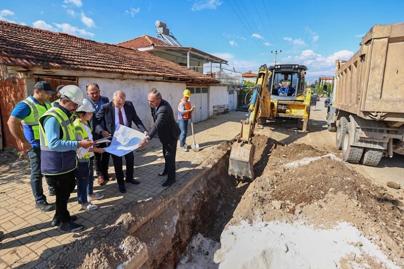 Büyükşehir DESKİ’den Akalan’a yeni içme suyu hattı