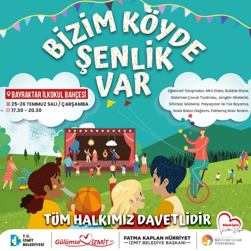 BİZİM KÖYDE ŞENLİK VAR ETKİNLİKLERİ  2 GÜN BOYUNCA BAYRAKTAR’DA DEVAM EDECEK