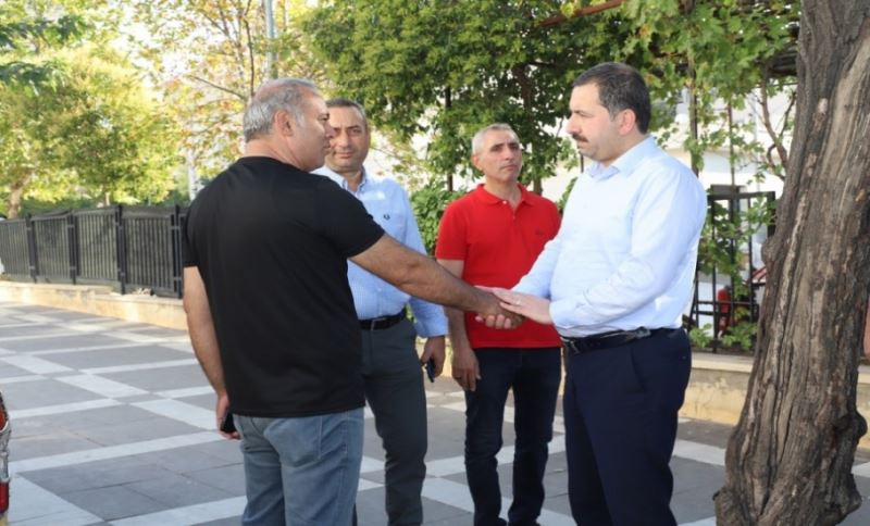 BAŞKAN BAYDİLLİ MESAİYE SAHA GEZİSİYLE BAŞLADI