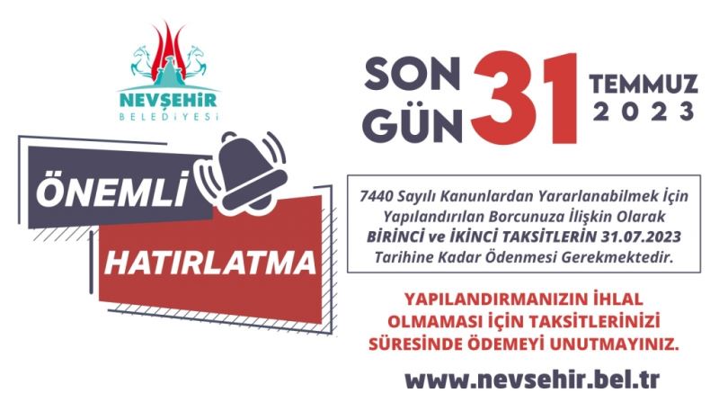 Yapılandırma Ödemeleri İçin Son Gün