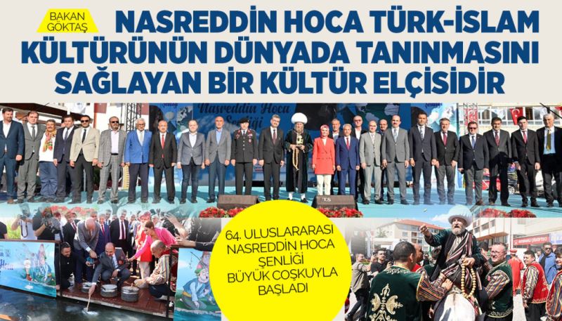 64. ULUSLARARASI NASREDDİN HOCA ŞENLİĞİ BÜYÜK COŞKUYLA BAŞLADI