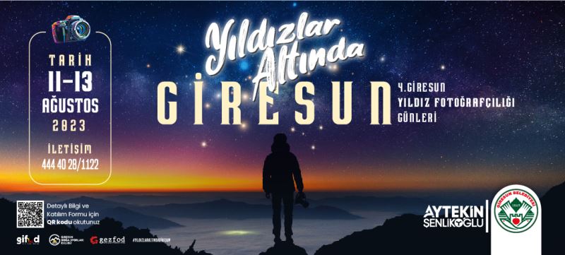 4. GİRESUN YILDIZ FOTOĞRAFÇILIĞI GÜNLERİ 11-13 AĞUSTOS TARİHLERİ ARASINDA YAPILACAK