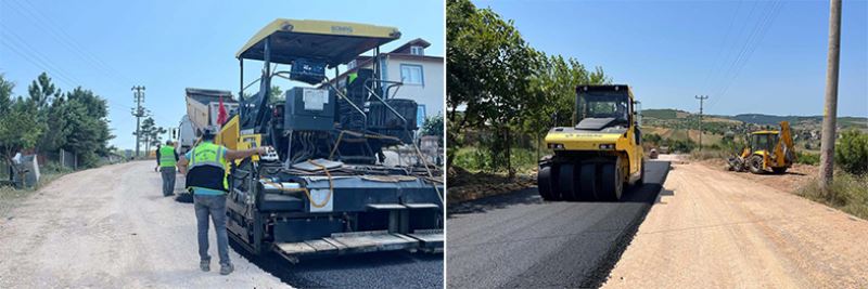 Körfez Alihocalar yolu asfaltlandı