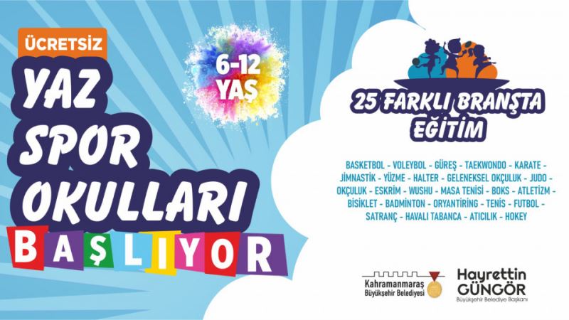 Haydi Çocuklar! Yaz Spor Okulları Sizi Bekliyor