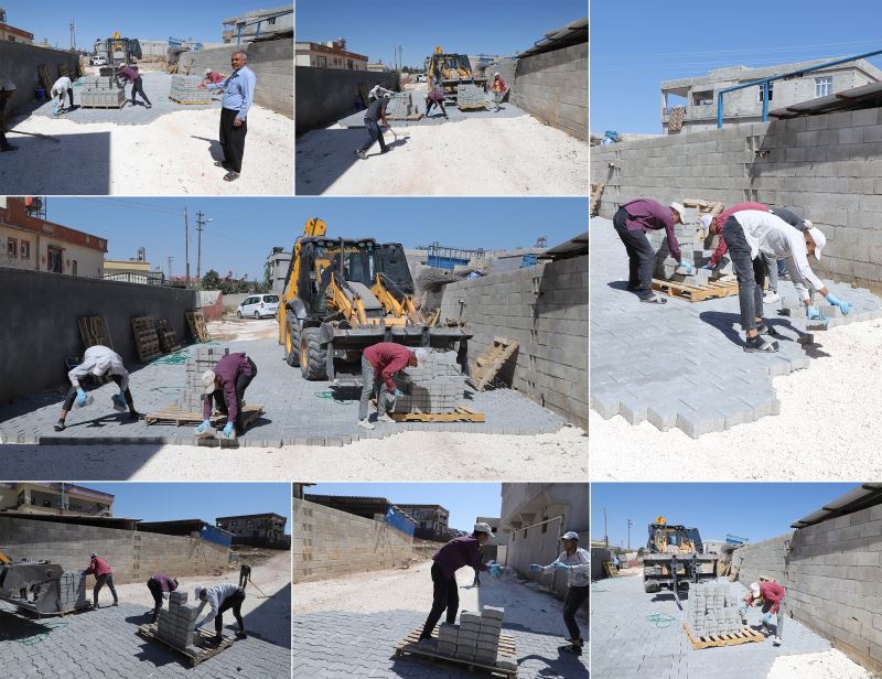 KOZLUYAZI MAHALLESİ, KİLİTLİ PARKE TAŞIYLA DÖŞENİYOR