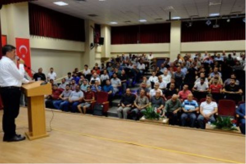 Belediye Başkanımız Sayın Bekir Aksun Belediyemiz Destek Hizmetleri, Su ve Kanalizasyon Müdürlüğü ve Demirkent Yerleşkesi çalışanları ile bir araya geldi.