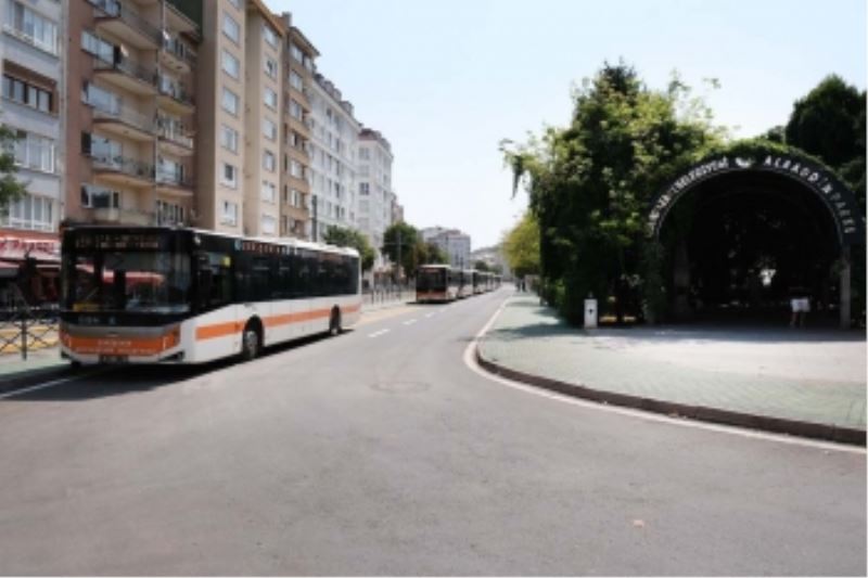 YENİLENEN KAVŞAKTA OTOBÜS HATLARI ÇALIŞMAYA BAŞLADI