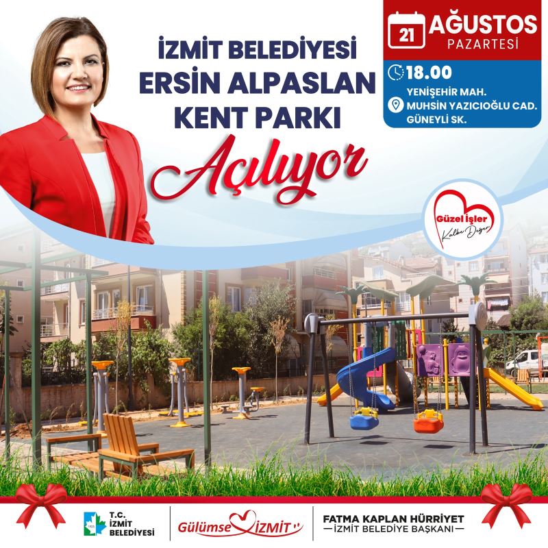 ERSİN ALPASLAN PARKI AÇILIYOR