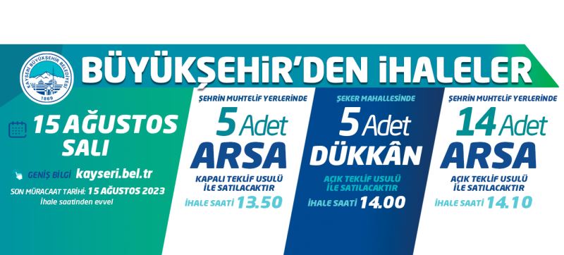 Büyükşehir’den İhaleler
