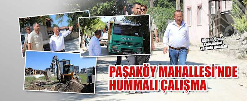 Bolu Belediyesi’nden Paşaköy Mahallesi’nde hummalı çalışma