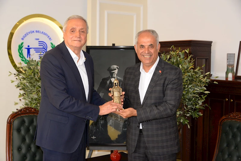 BAŞKAN BAKKALCIOĞLU, BAYIRKÖY BELEDİYE BAŞKANI YAMAN İLE BİR ARAYA GELDİ
