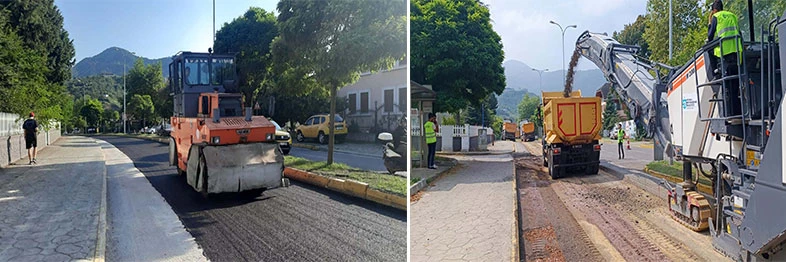 Başiskele Hacı Mecit Bulvarı asfaltlanıyor