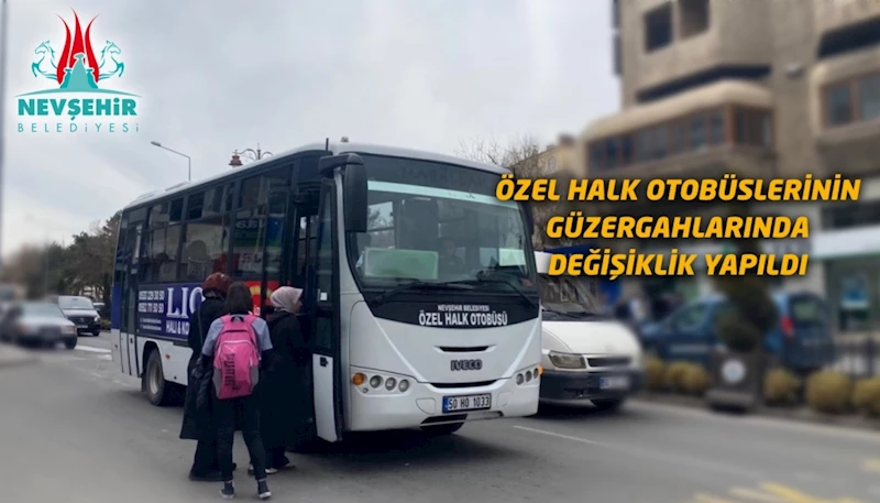 Özel Halk Otobüsü Güzergahlarında Geçici Değişiklik