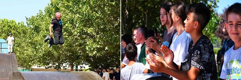 Skate Park’ta adrenalin tavan yaptı