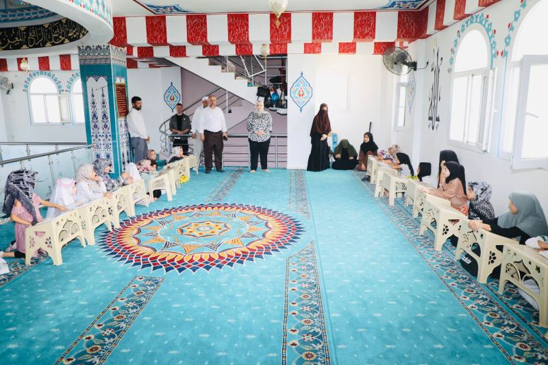 İlçe Kaymakamımız/ Belediye Başkan V. Nazlı Demir, ilçemiz Nur Mahallesi Hayırseverler Cami ve Cudi Mahallesi Celekan Camisinde Yaz Kur