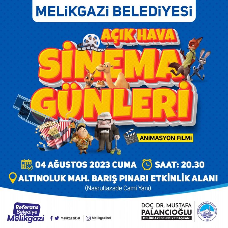AÇIK HAVA SİNEMASI BU HAFTA ALTINOLUK MAHALLESİ’NDE