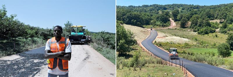 Togolu Fousseni, Kandıra yollarında staj yapıyor