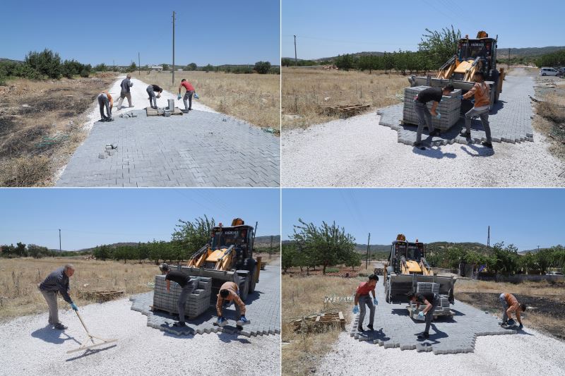 ŞEHİTKAMİL’DEN AĞAÇLI BOYNO MAHALLESİNE KİLİTLİ PARKE TAŞI