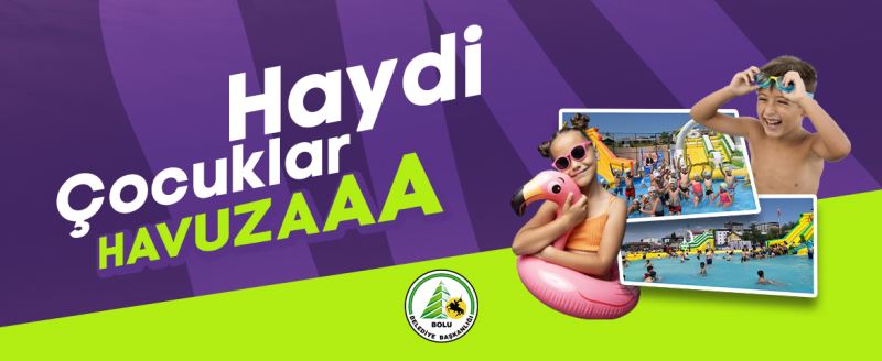 Bolu Belediyesi’nden sıcaklardan bunalan çocuklara müjde: Havuz ayağınıza geliyor
