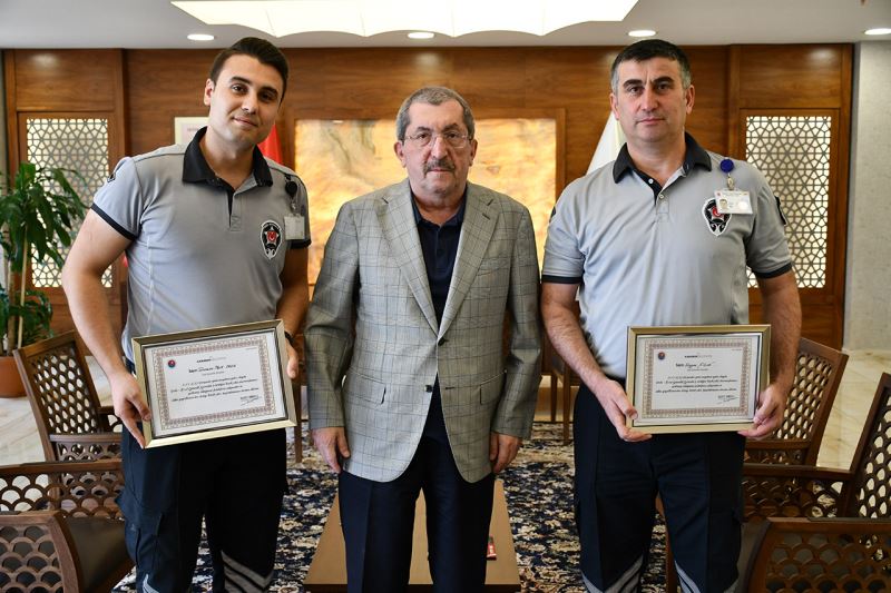 Başkan Vergili’den Güvenlik Personellerimize Tebrik