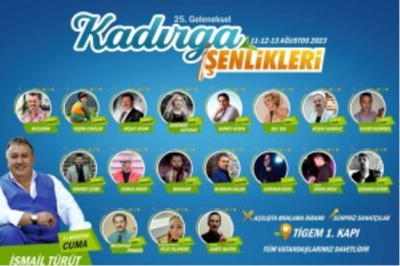 KADIRGA ŞENLİKLERİ BAŞLIYOR