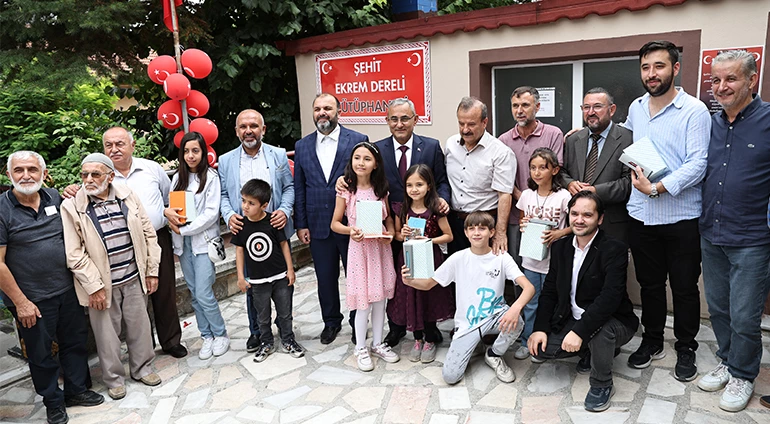ŞEHİT EKREM DERELİ KÜTÜPHANESİ AÇILDI