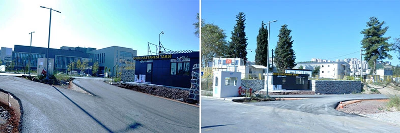 Şehir Hastanesine durak cebi  Umuttepe Acil girişine asfalt