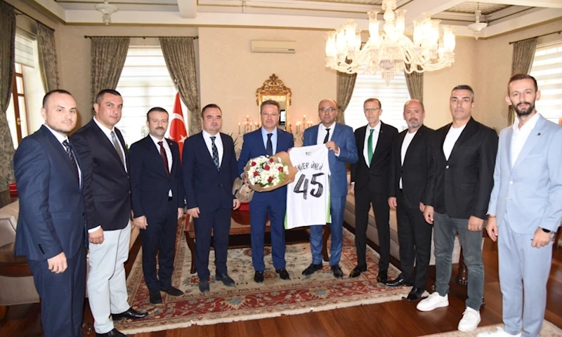 Manisa BBSK’dan, Manisa Valisi Enver Ünlü’ye Hayırlı Olsun Ziyareti
