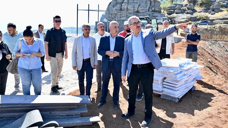 Güngör ve Kirişci, Ali Kayası Cam Teras’ta İncelemelerde Bulundu