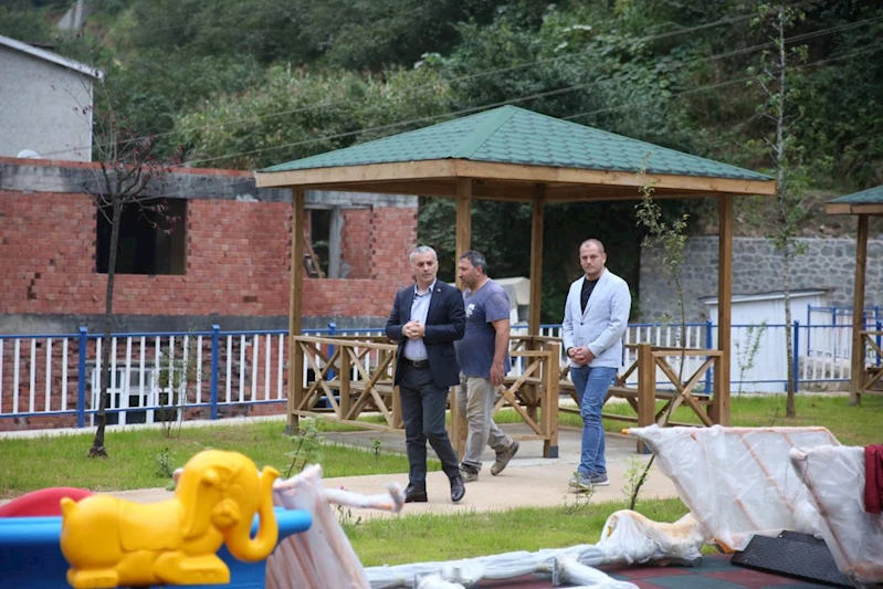 Başkanımız Oymalı çocuk parkı ve sosyal yaşam alanı çalışmalarını yerinde inceledi