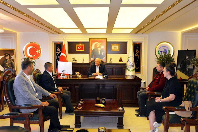 BAŞKAN BAKKALCIOĞLU KUZEY KAFKASYA KÜLTÜR DERNEĞİ BAŞKANI YAVUZ İLE BİR ARAYA GELDİ