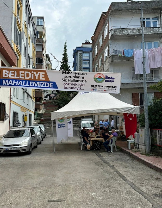 HİZMET ÇADIRI İLKADIM’DA HİZMETLERE HIZ KATIYOR