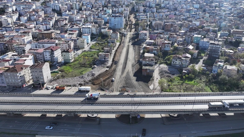 Canik’te yeni bulvar yolu çalışmaları hızla sürüyor