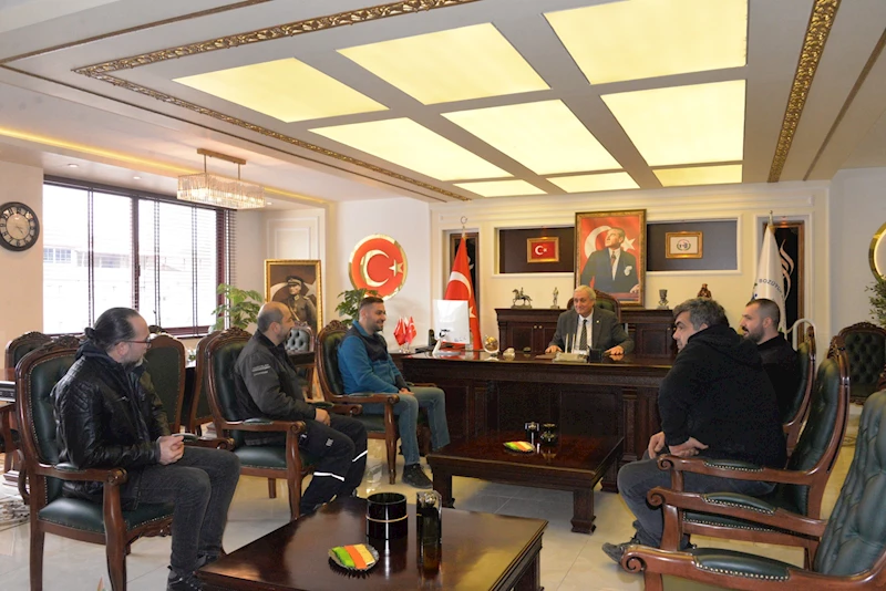 -BAŞKAN BAKKALCIOĞLU BOZ-SAN YÖNETİM KURULU ÜYELERİNİ AĞIRLADI