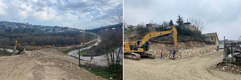 Wilcynski Caddesi’nde 24.200 m3 dolgu, 415 m taş duvar